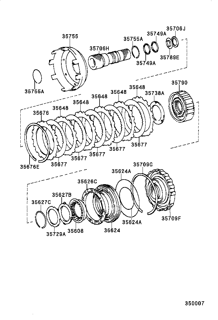  LAND CRUISER 100 |  CENTER SUPPORT PLANETARY SUN GEAR ATM