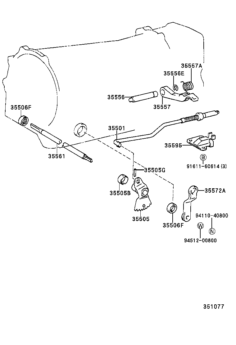  LAND CRUISER 100 |  THROTTLE LINK VALVE LEVER ATM