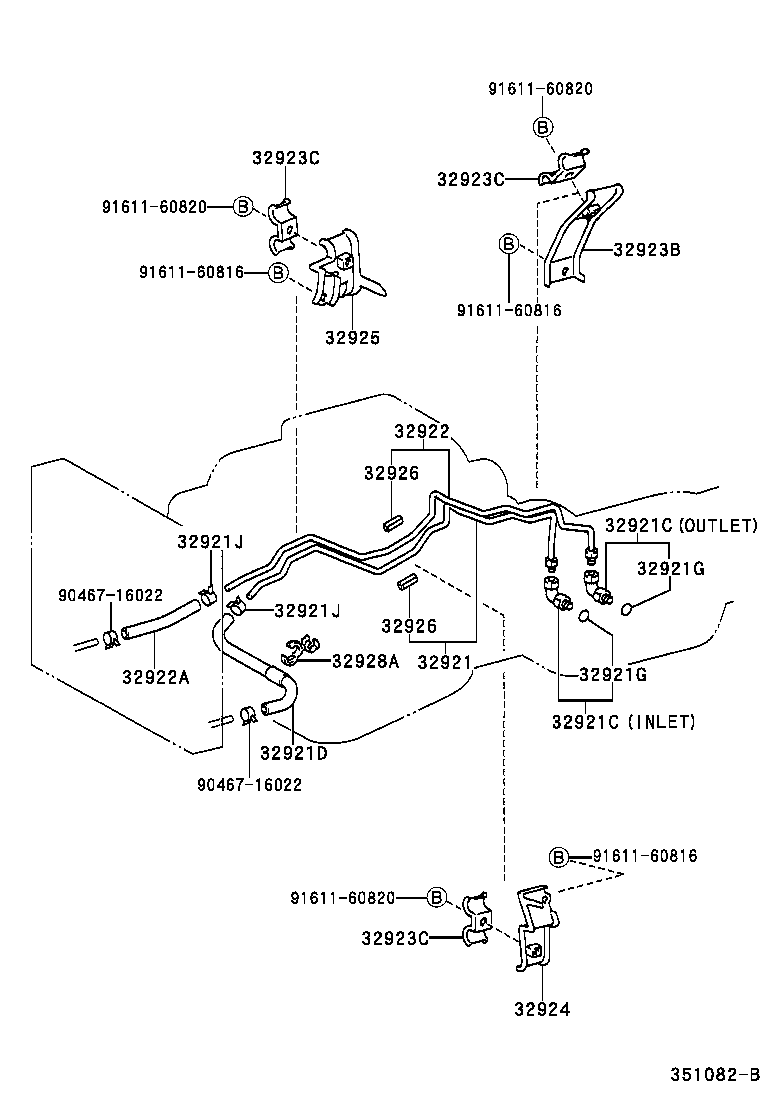  LAND CRUISER 100 |  OIL COOLER TUBE ATM