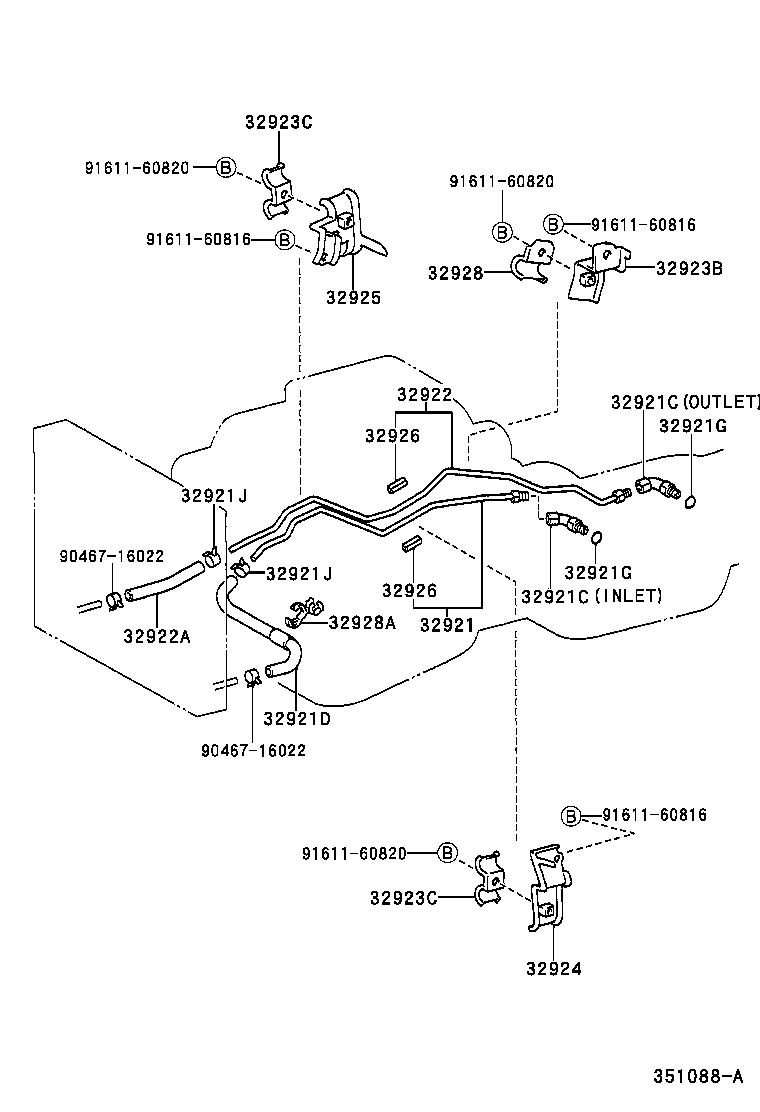  LAND CRUISER 100 |  OIL COOLER TUBE ATM