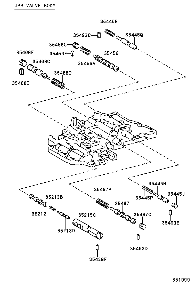  LAND CRUISER 100 |  VALVE BODY OIL STRAINER ATM