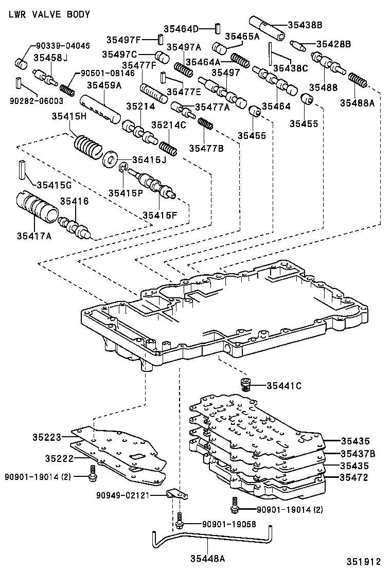  LAND CRUISER 100 |  VALVE BODY OIL STRAINER ATM