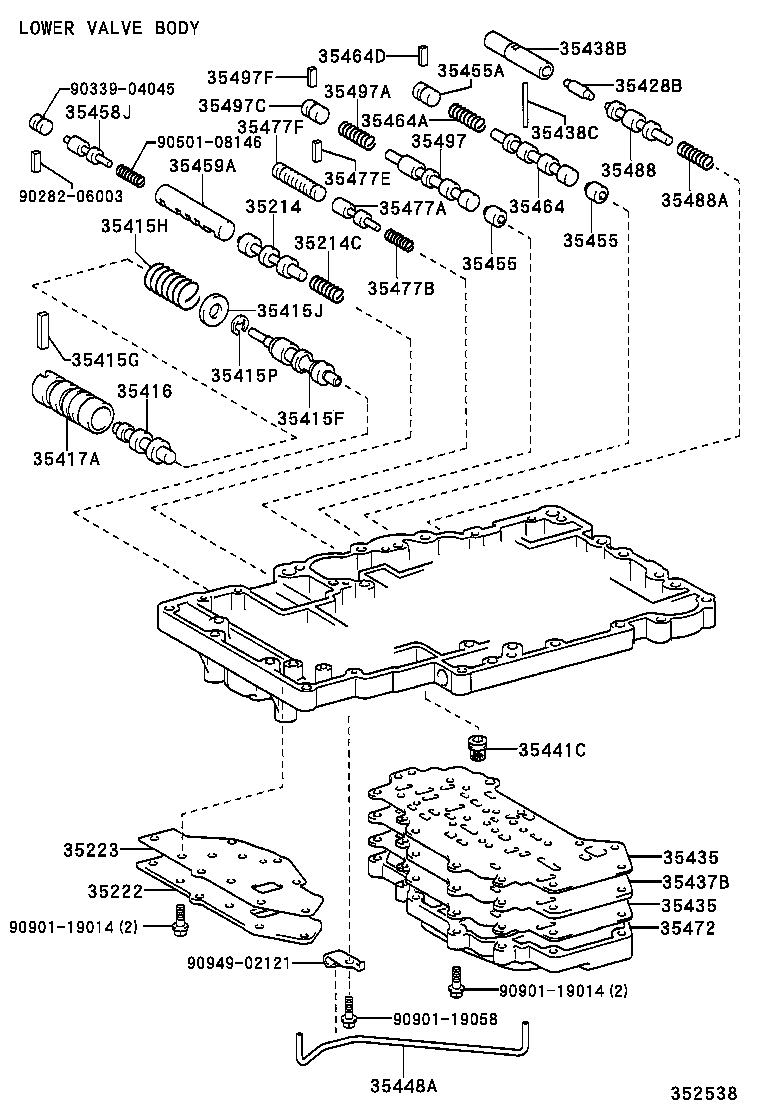  LAND CRUISER 100 |  VALVE BODY OIL STRAINER ATM