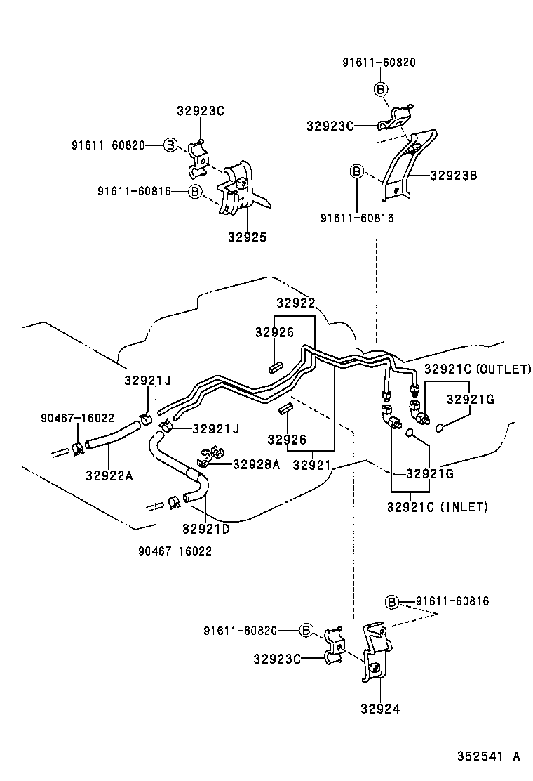  LAND CRUISER 100 |  OIL COOLER TUBE ATM