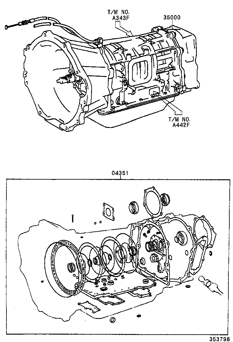  LAND CRUISER 100 |  TRANSAXLE OR TRANSMISSION ASSY GASKET KIT ATM