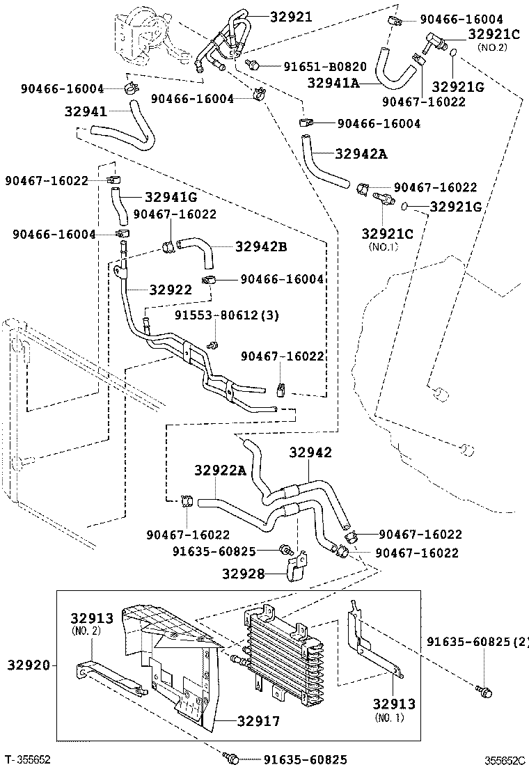  PREVIA TARAGO |  OIL COOLER TUBE ATM