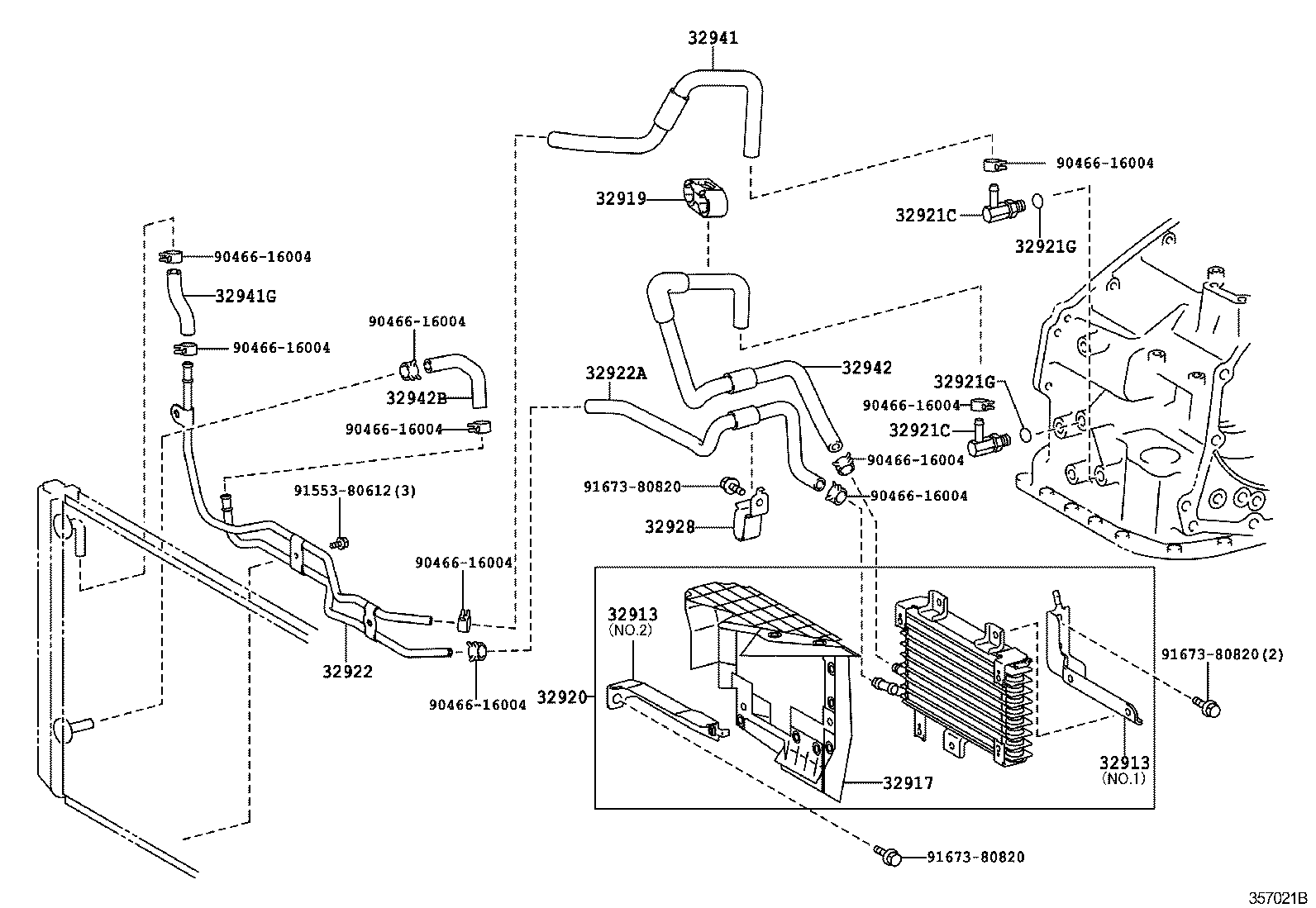  PREVIA TARAGO |  OIL COOLER TUBE ATM