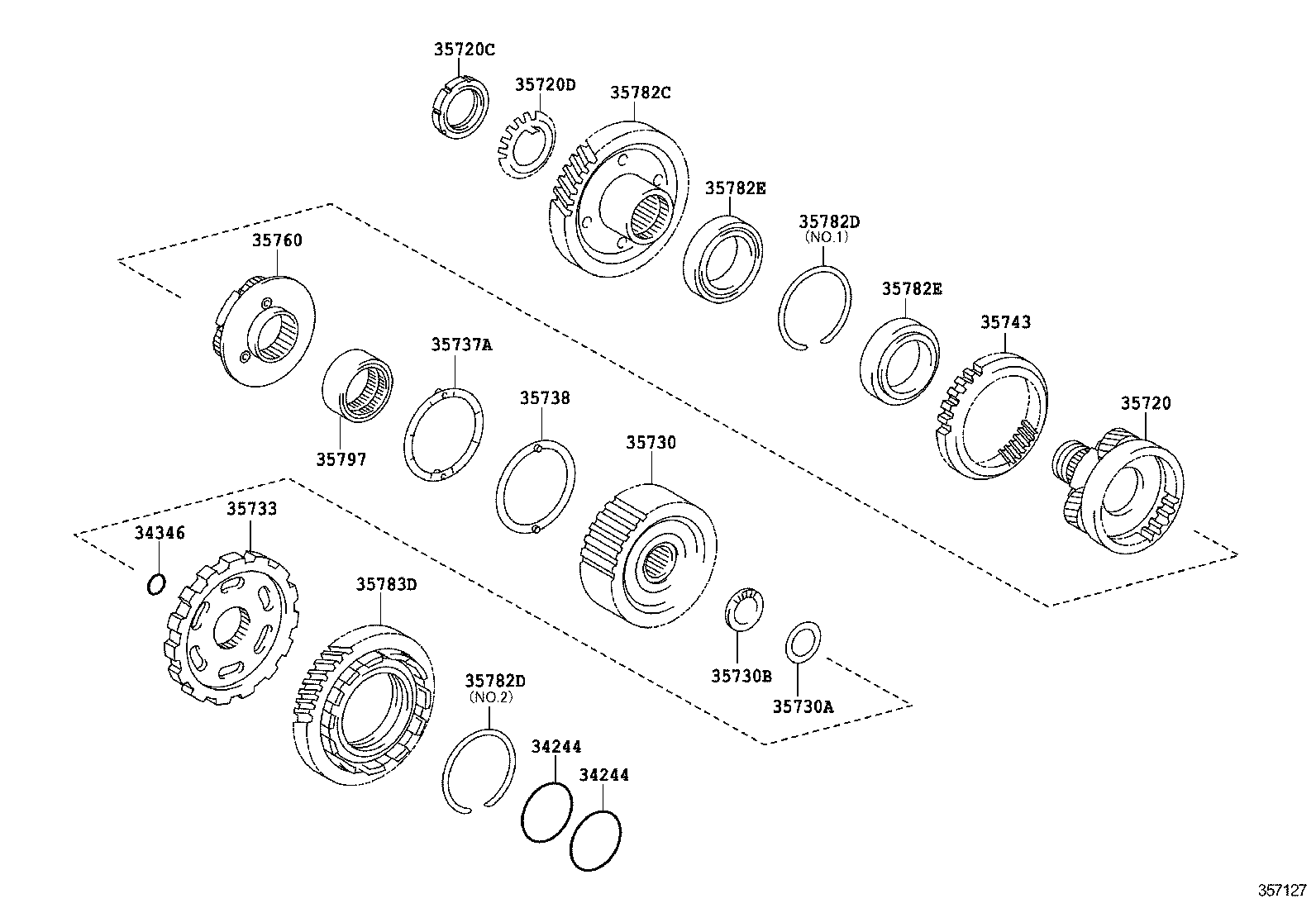  RAV4 |  PLANETARY GEAR REVERSE PISTON COUNTER GEAR ATM