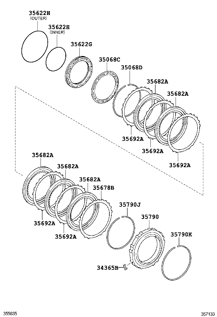  AVENSIS |  CENTER SUPPORT PLANETARY SUN GEAR ATM