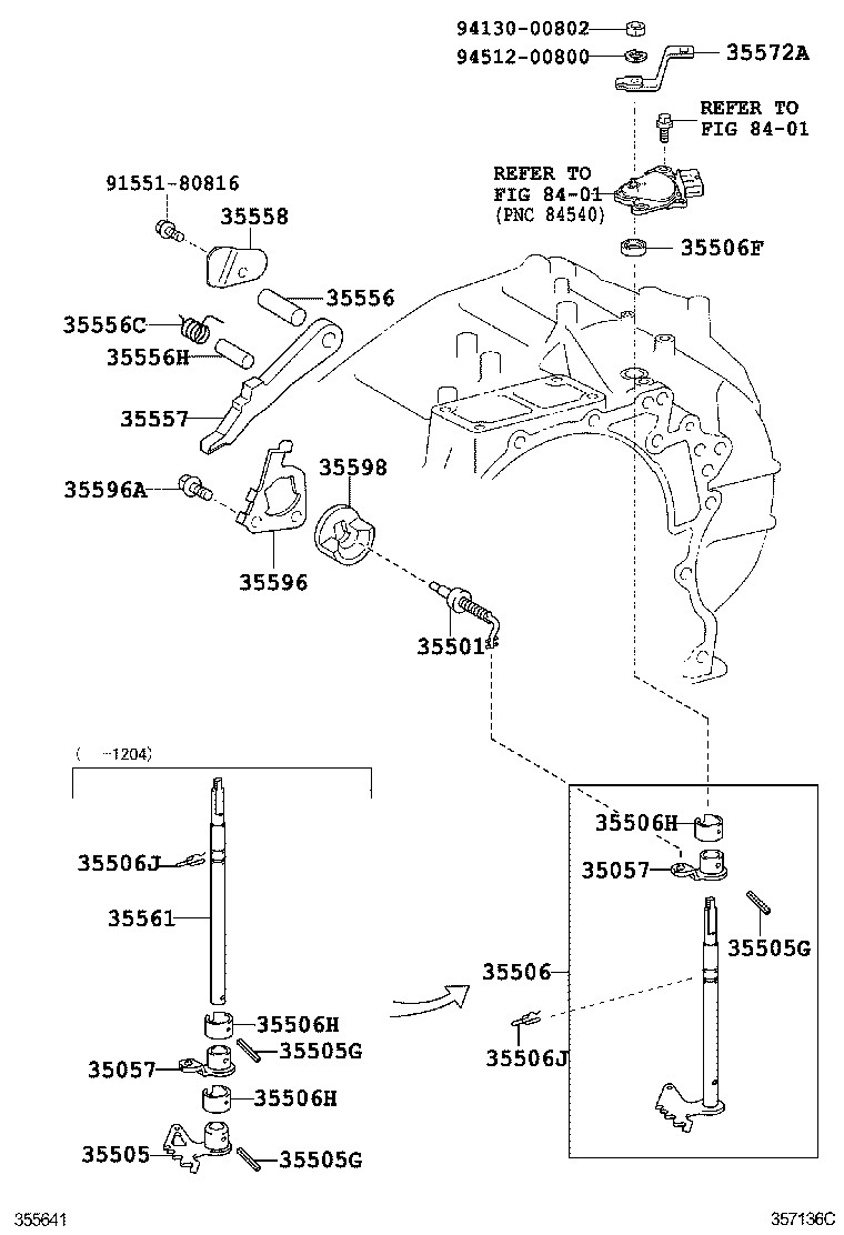  AVENSIS |  THROTTLE LINK VALVE LEVER ATM