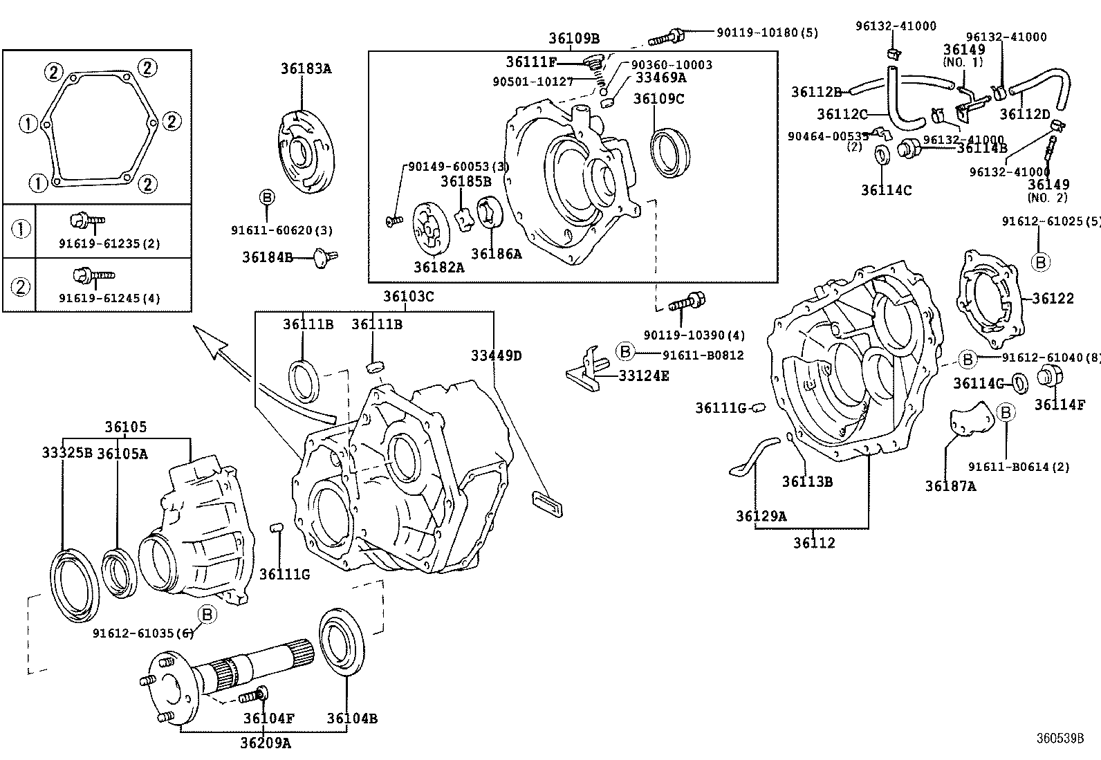  LAND CRUISER 100 |  TRANSFER CASE EXTENSION HOUSING
