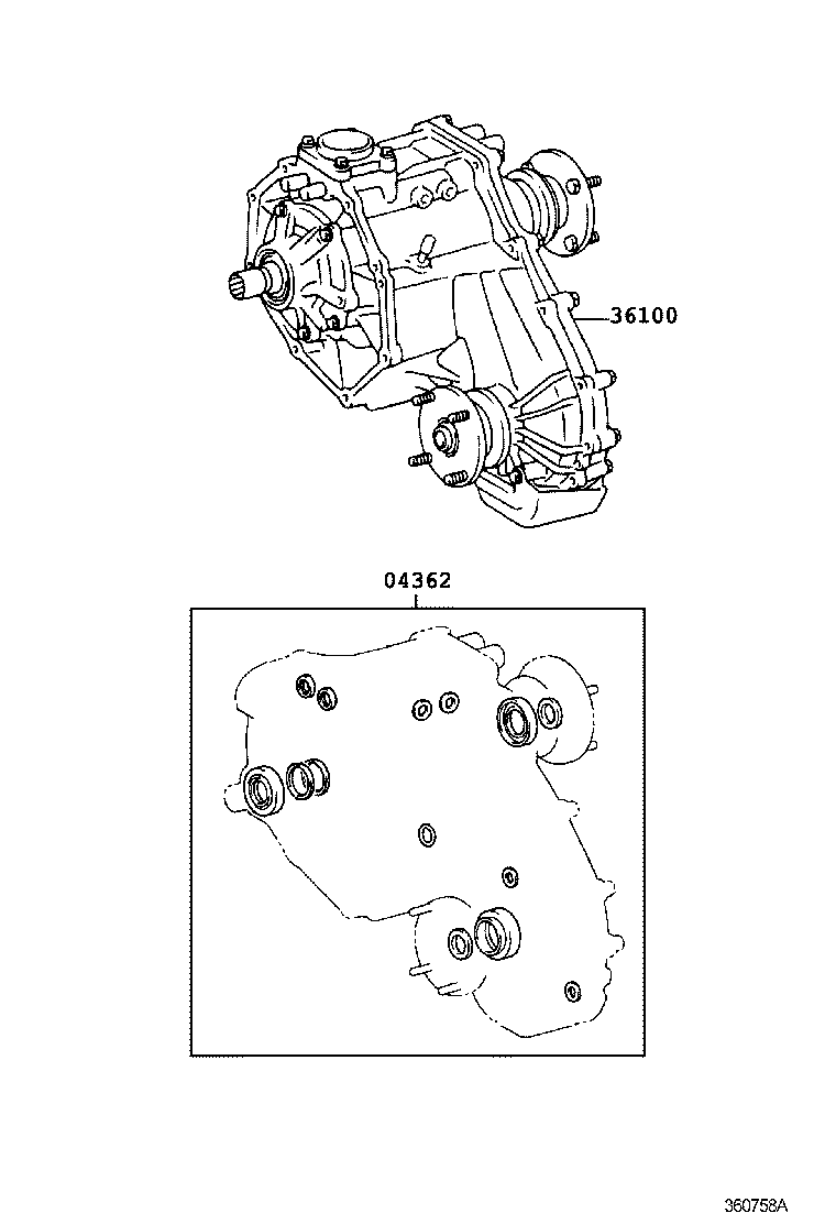  LAND CRUISER 120 |  TRANSFER ASSEMBLY GASKET KIT