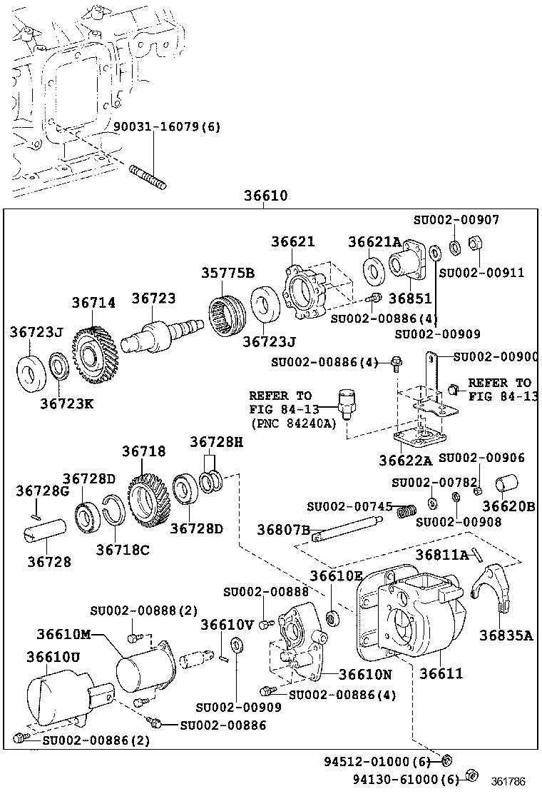  DYNA |  POWER TAKE OFF CASE GEAR