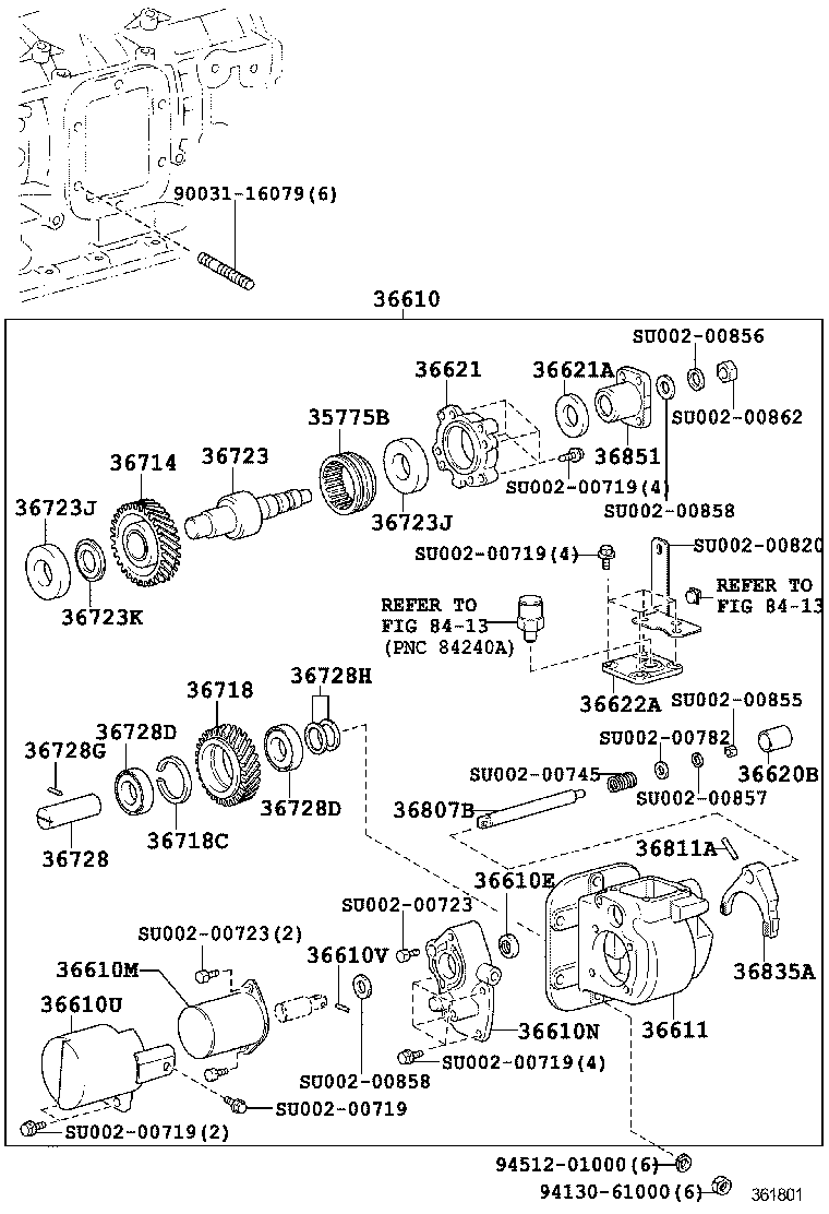  DYNA |  POWER TAKE OFF CASE GEAR
