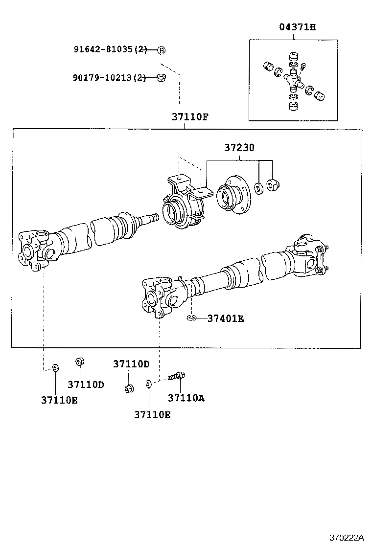  DYNA |  PROPELLER SHAFT UNIVERSAL JOINT