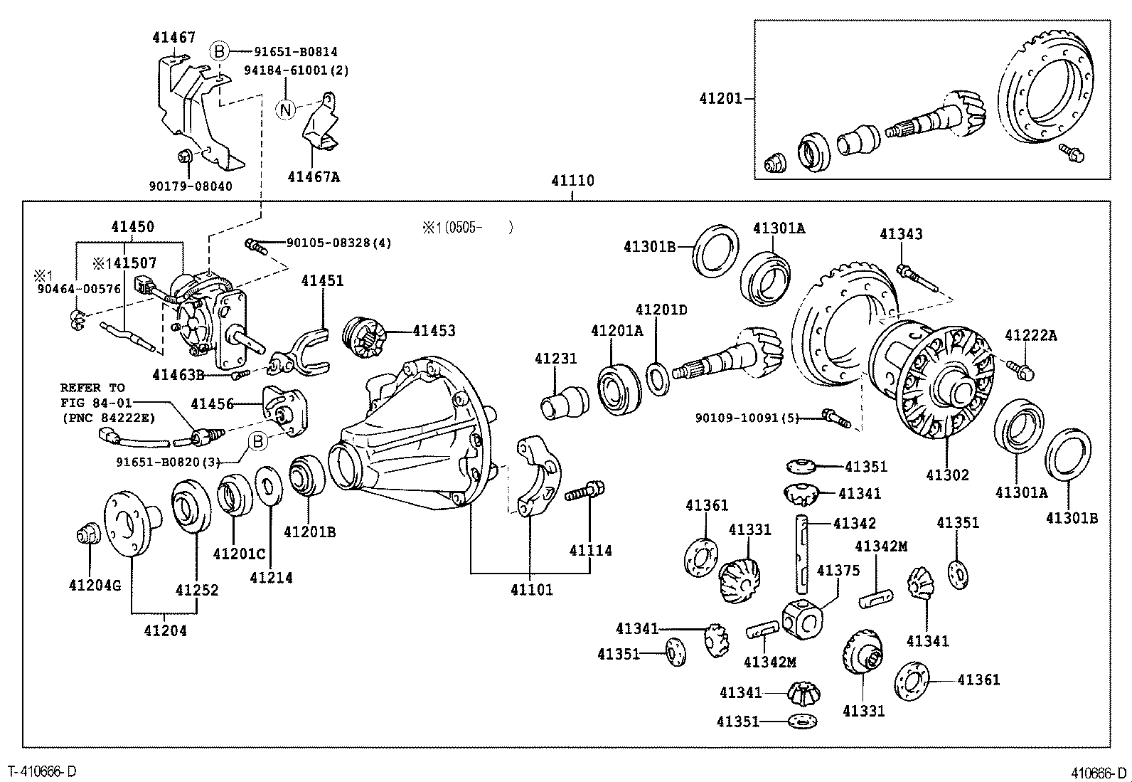  LAND CRUISER 100 |  REAR AXLE HOUSING DIFFERENTIAL