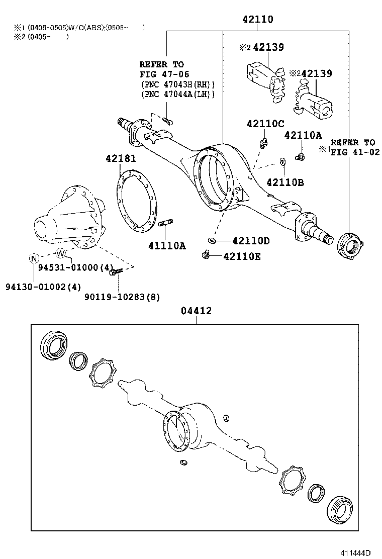  DYNA |  REAR AXLE HOUSING DIFFERENTIAL