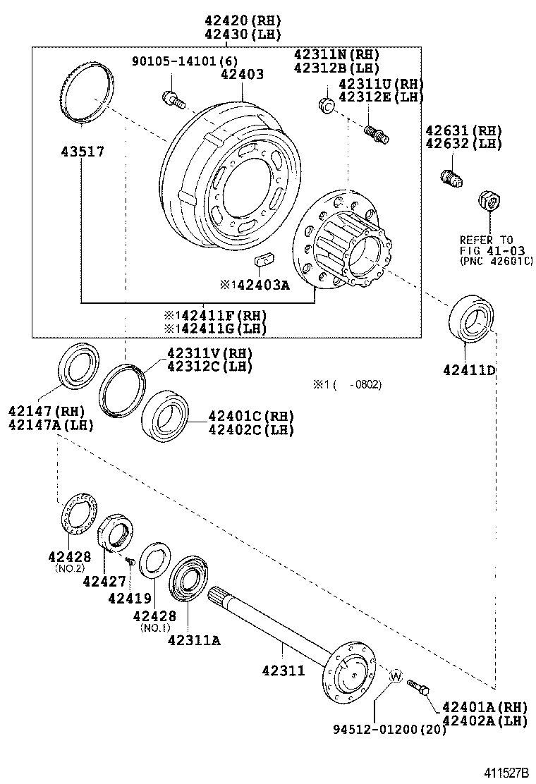  DYNA |  REAR AXLE SHAFT HUB