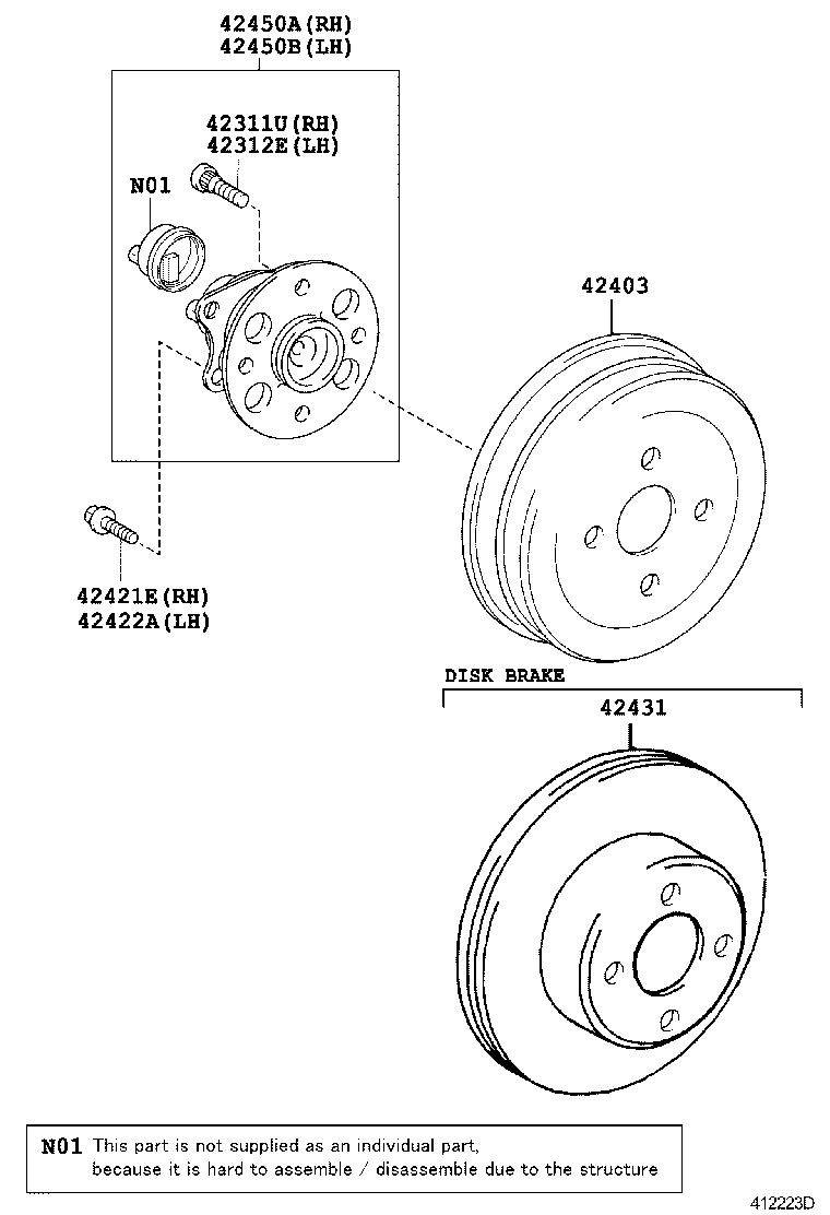  YARIS JPP |  REAR AXLE SHAFT HUB