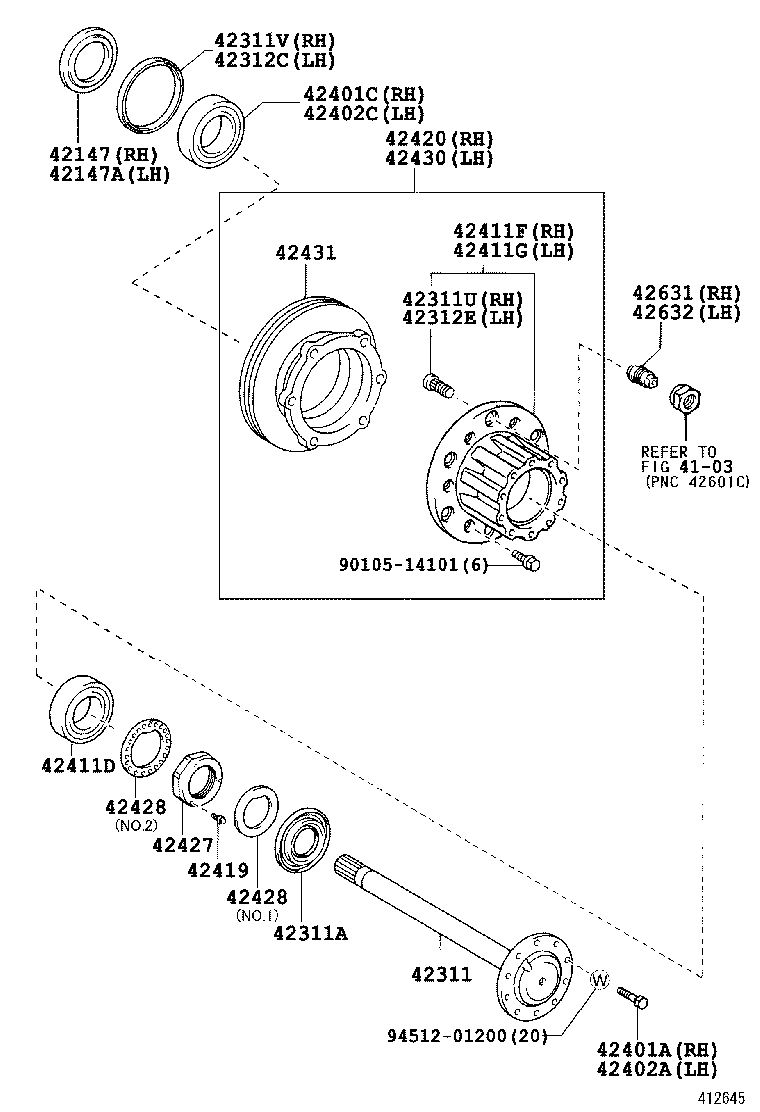  DYNA |  REAR AXLE SHAFT HUB