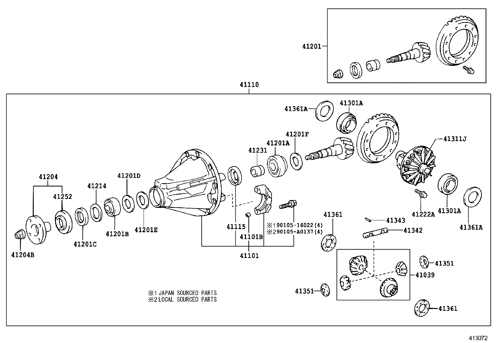  DYNA |  REAR AXLE HOUSING DIFFERENTIAL