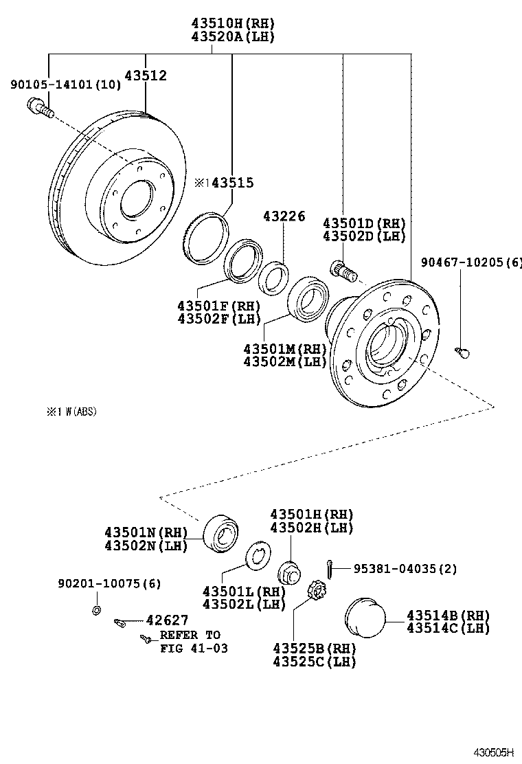  COASTER |  FRONT AXLE HUB