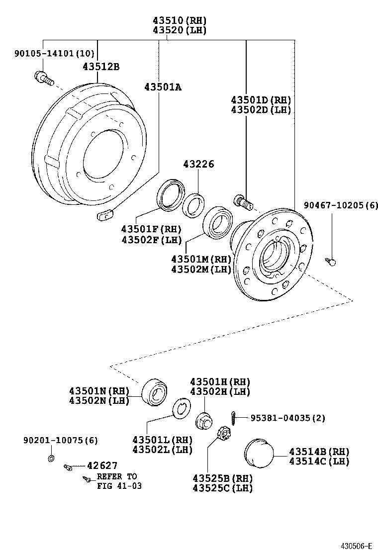  COASTER |  FRONT AXLE HUB