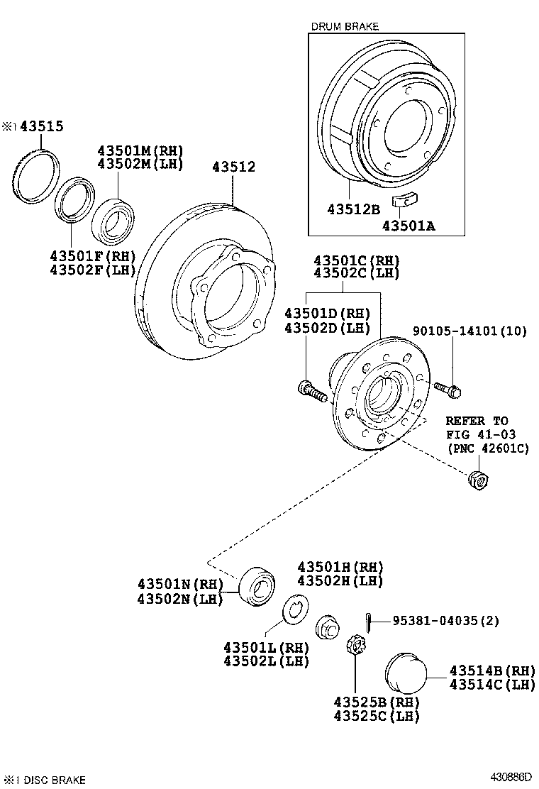  DYNA |  FRONT AXLE HUB