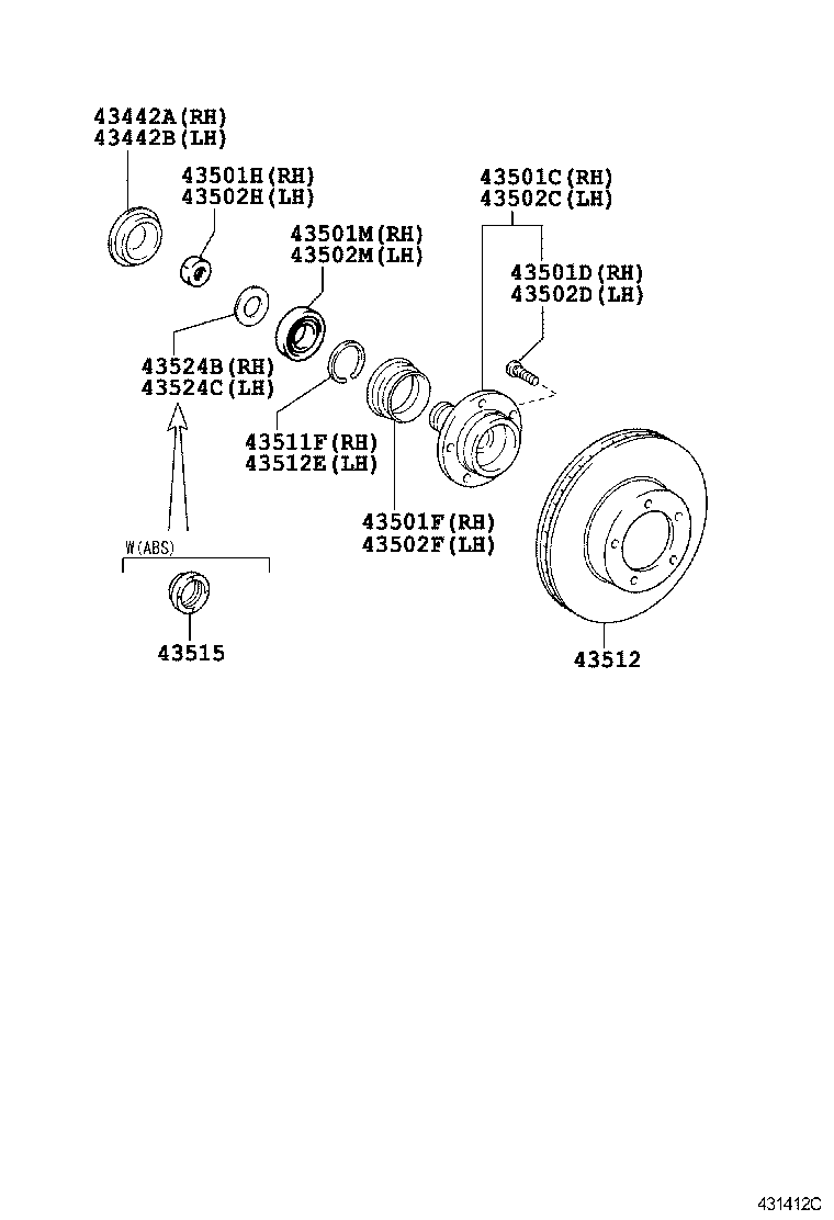  HILUX |  FRONT AXLE HUB