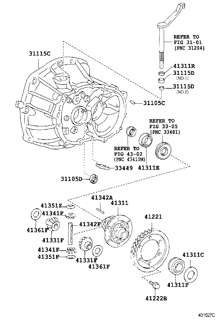  YARIS JPP |  FRONT AXLE HOUSING DIFFERENTIAL