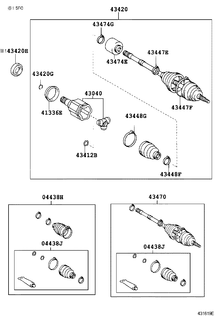  CAMRY |  FRONT DRIVE SHAFT