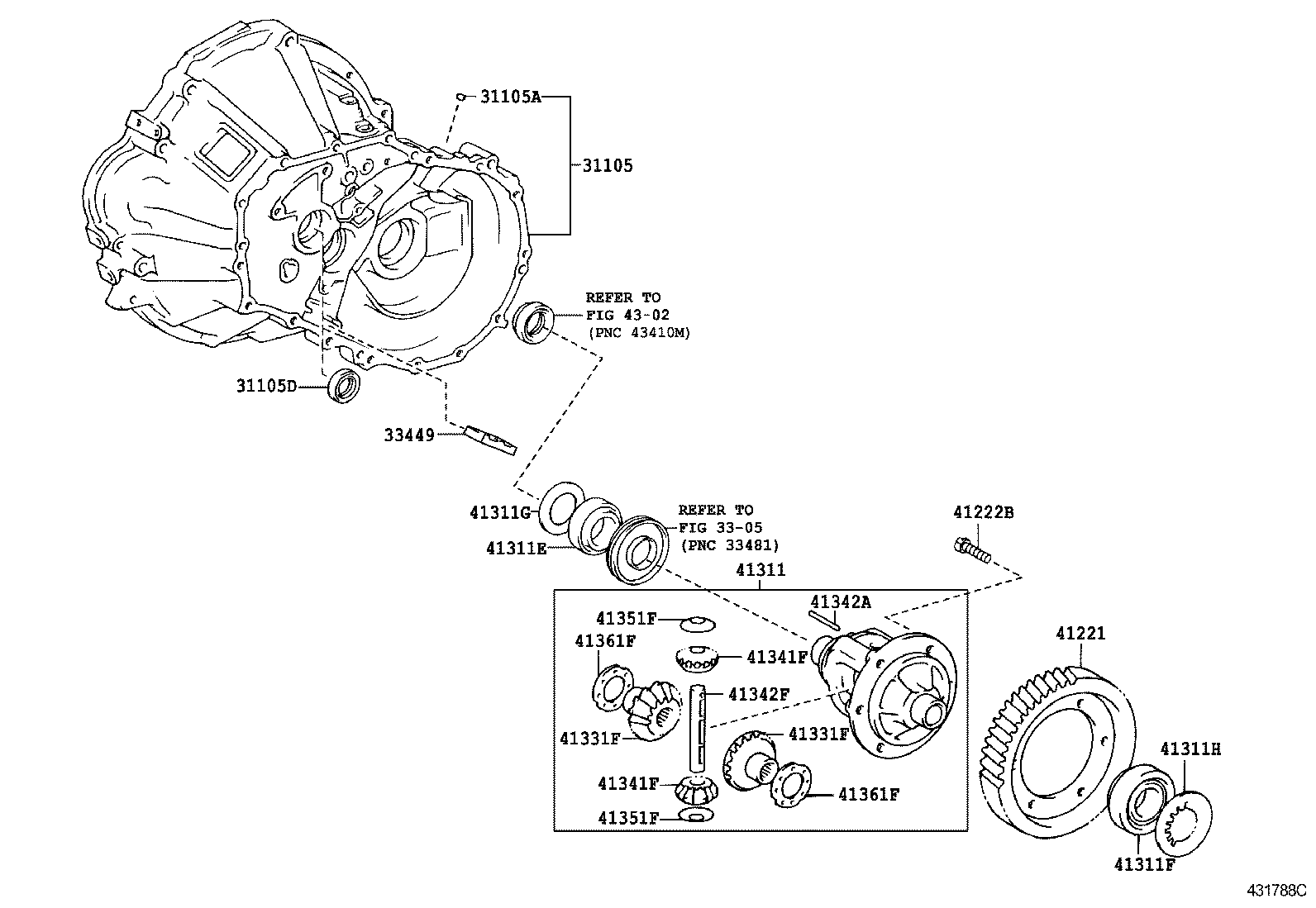  YARIS JPP |  FRONT AXLE HOUSING DIFFERENTIAL