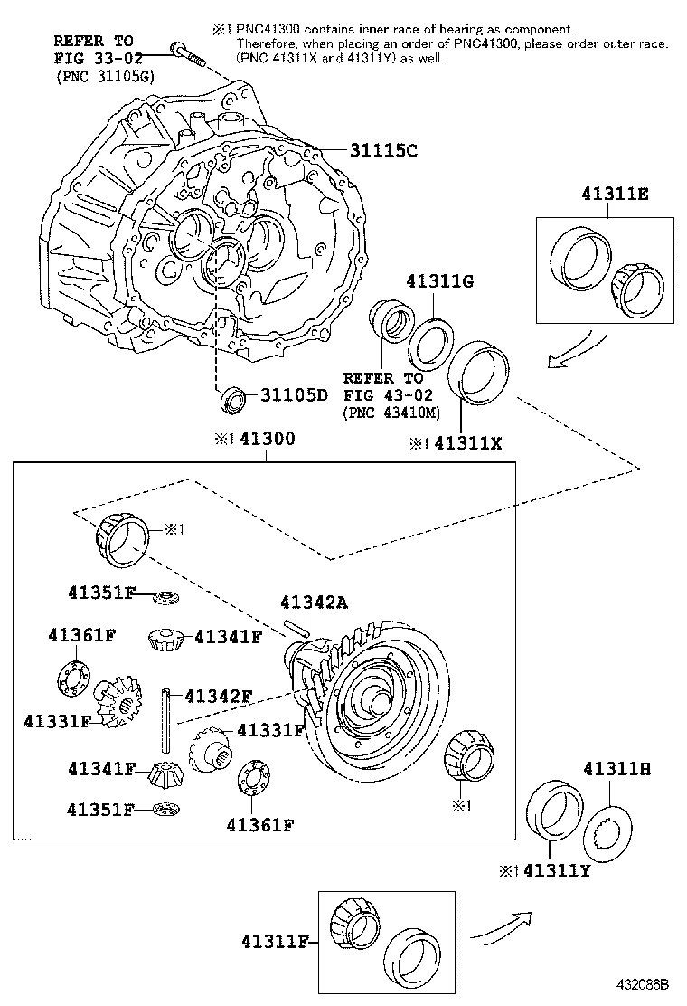  AVENSIS |  FRONT AXLE HOUSING DIFFERENTIAL