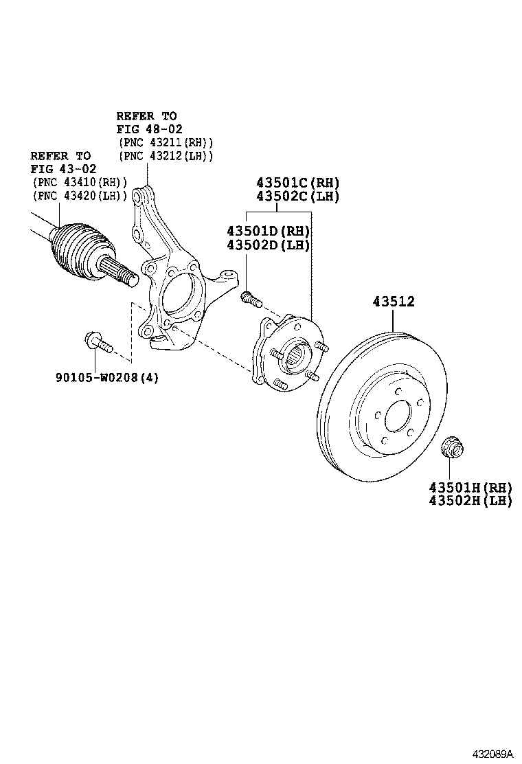  AVENSIS |  FRONT AXLE HUB