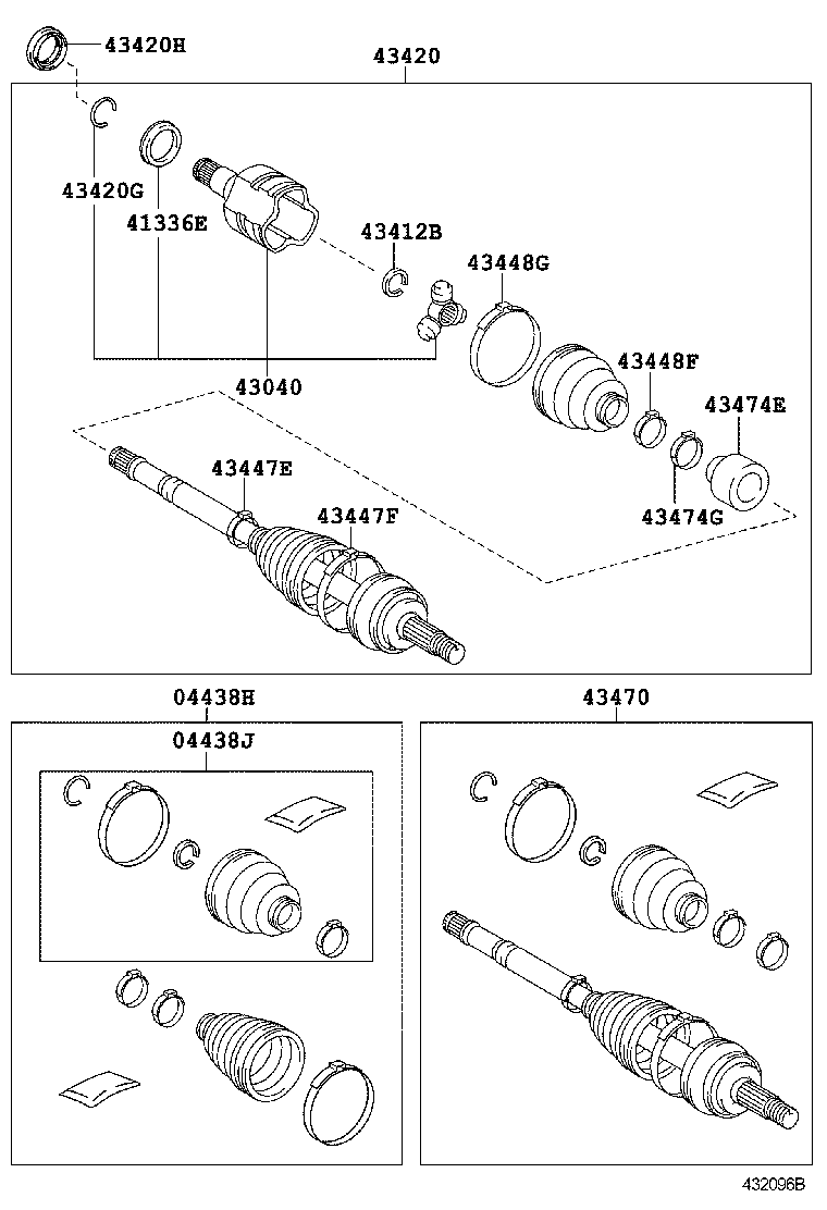  AVENSIS |  FRONT DRIVE SHAFT