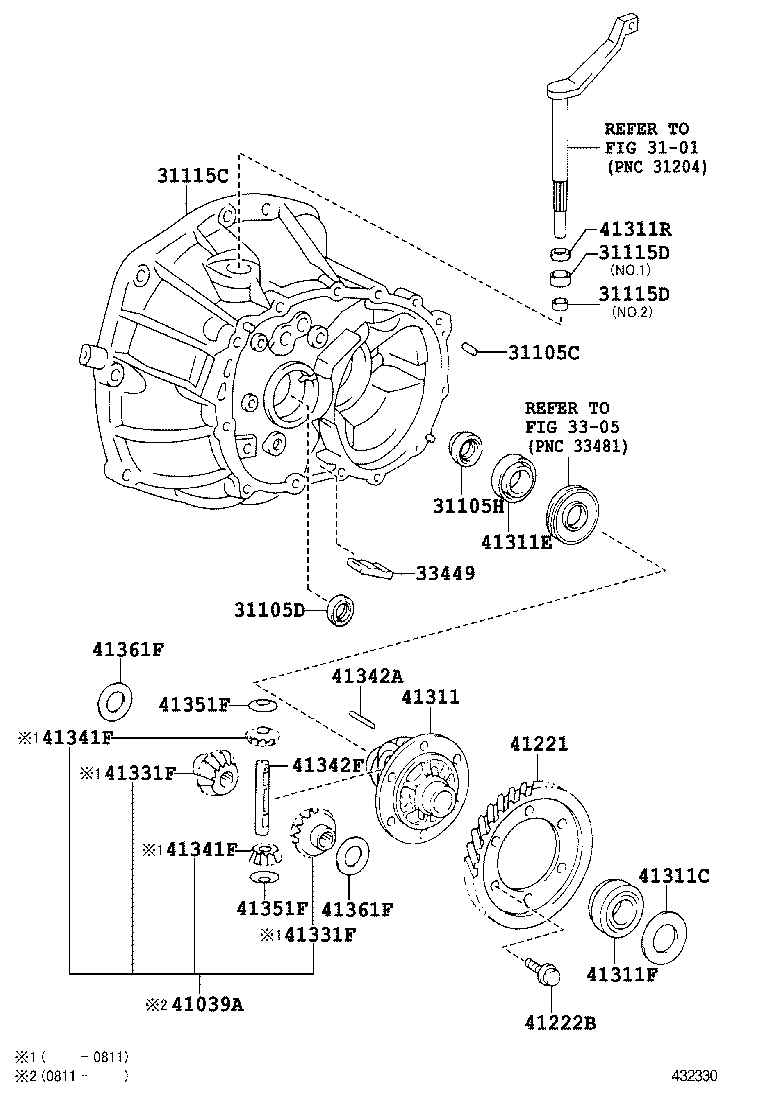  YARIS FRP |  FRONT AXLE HOUSING DIFFERENTIAL