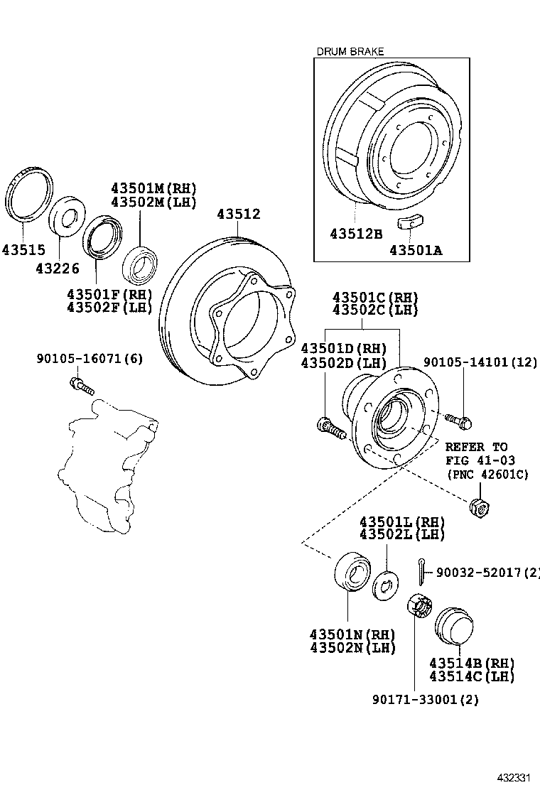  DYNA |  FRONT AXLE HUB