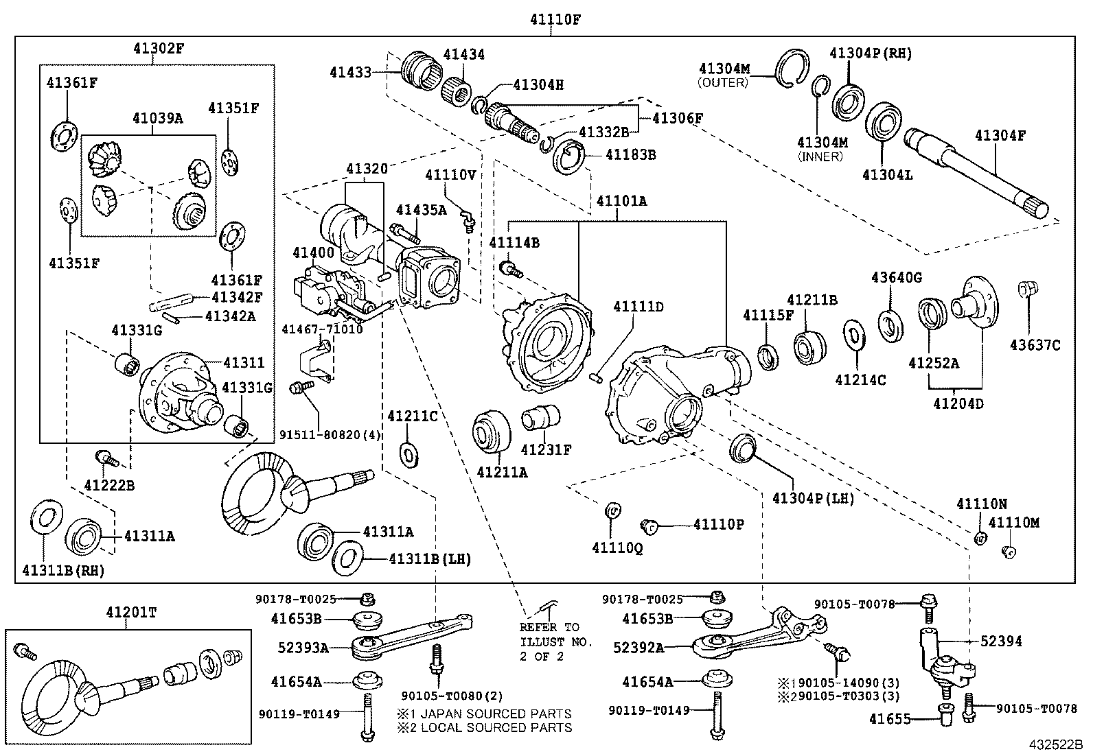  HILUX |  FRONT AXLE HOUSING DIFFERENTIAL