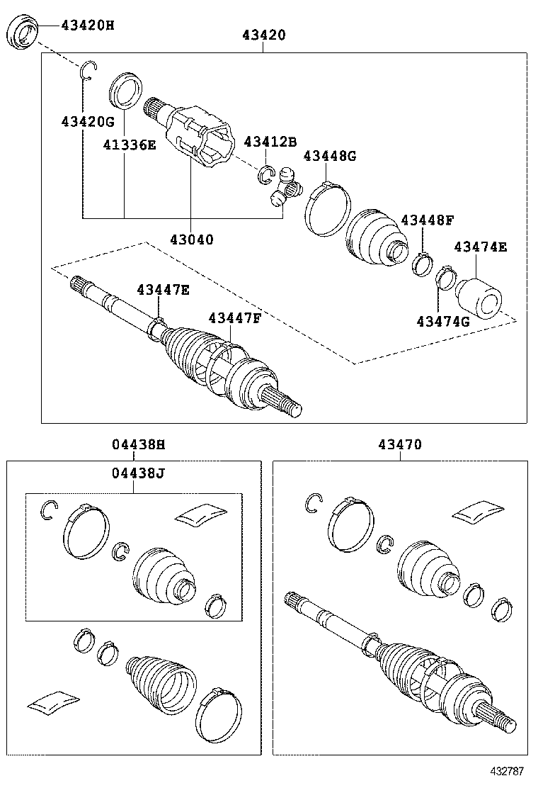  AVENSIS |  FRONT DRIVE SHAFT