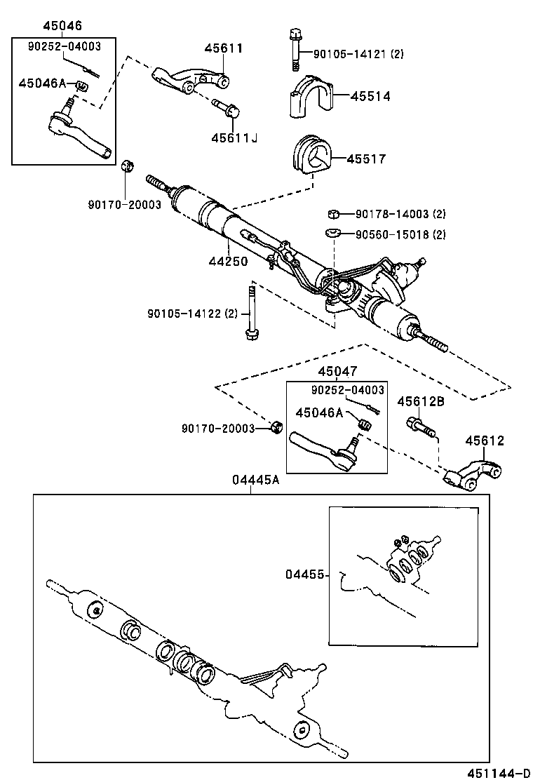  LAND CRUISER 100 |  FRONT STEERING GEAR LINK