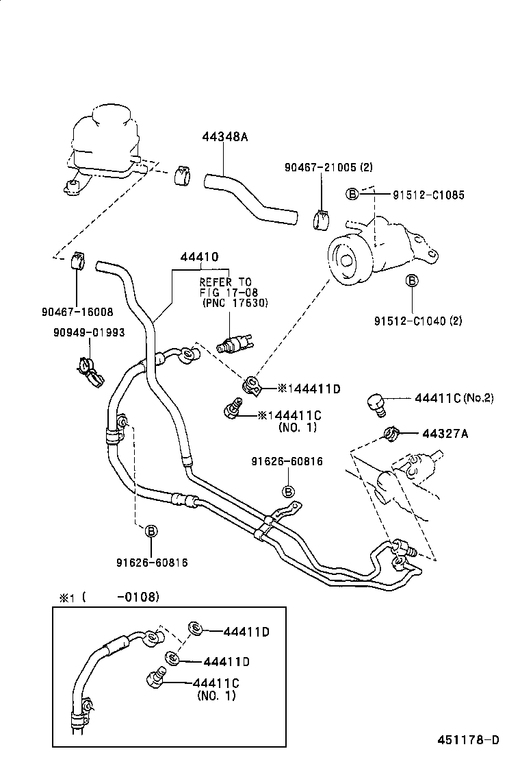  LAND CRUISER 100 |  POWER STEERING TUBE