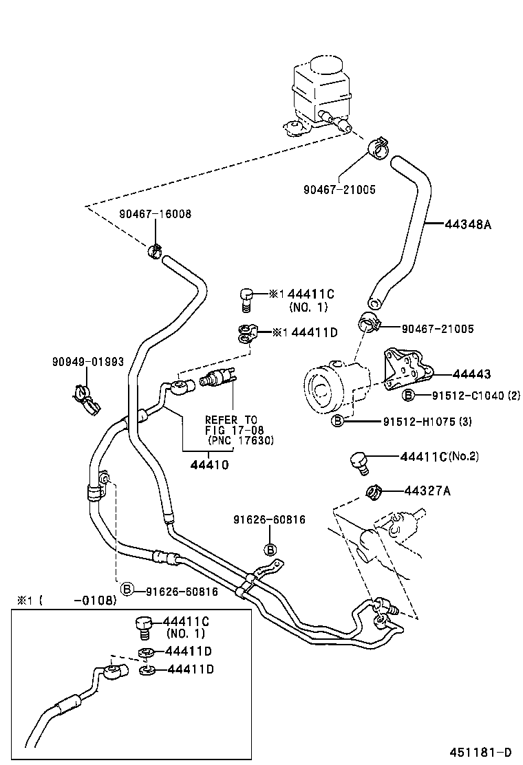  LAND CRUISER 100 |  POWER STEERING TUBE
