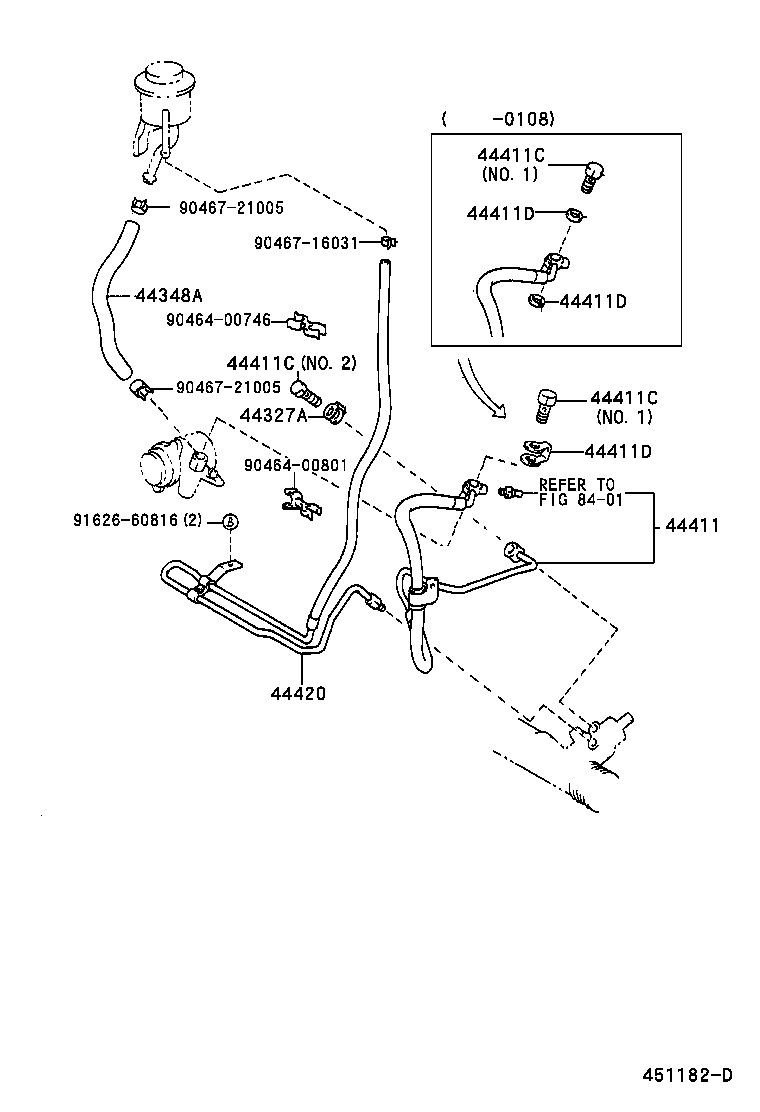  LAND CRUISER 100 |  POWER STEERING TUBE