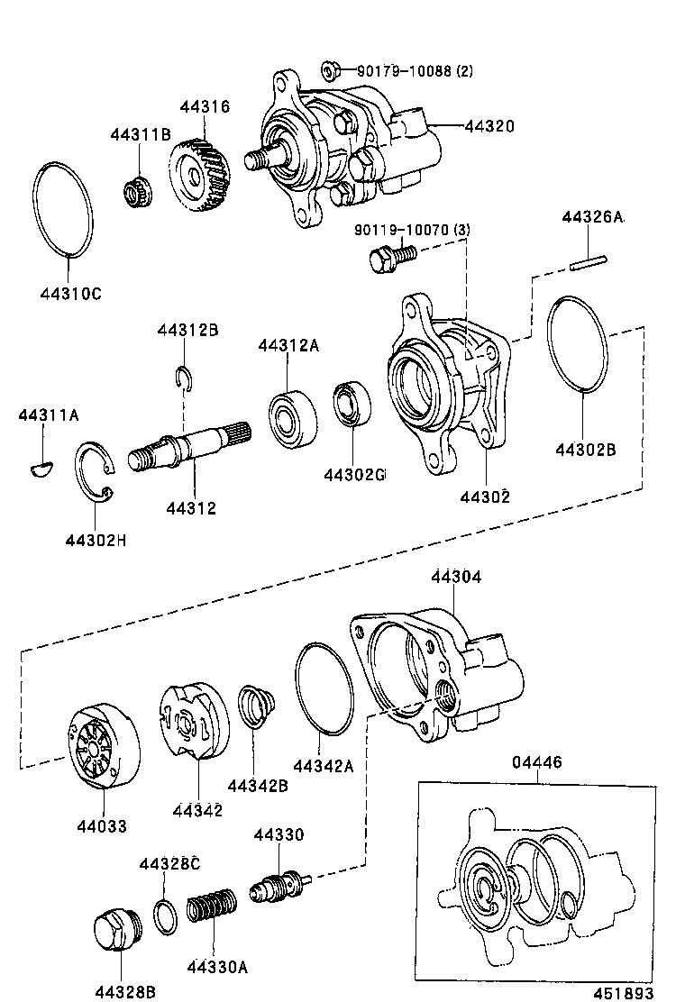  COASTER |  VANE PUMP RESERVOIR POWER STEERING