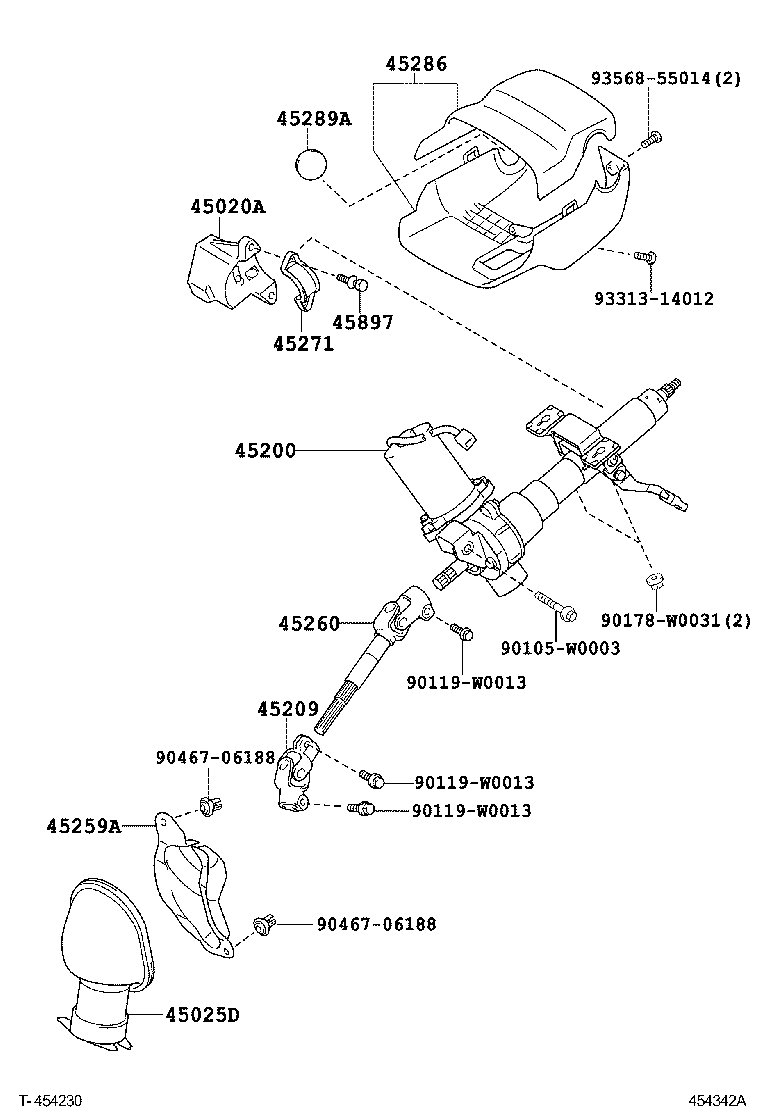  YARIS FRP |  STEERING COLUMN SHAFT