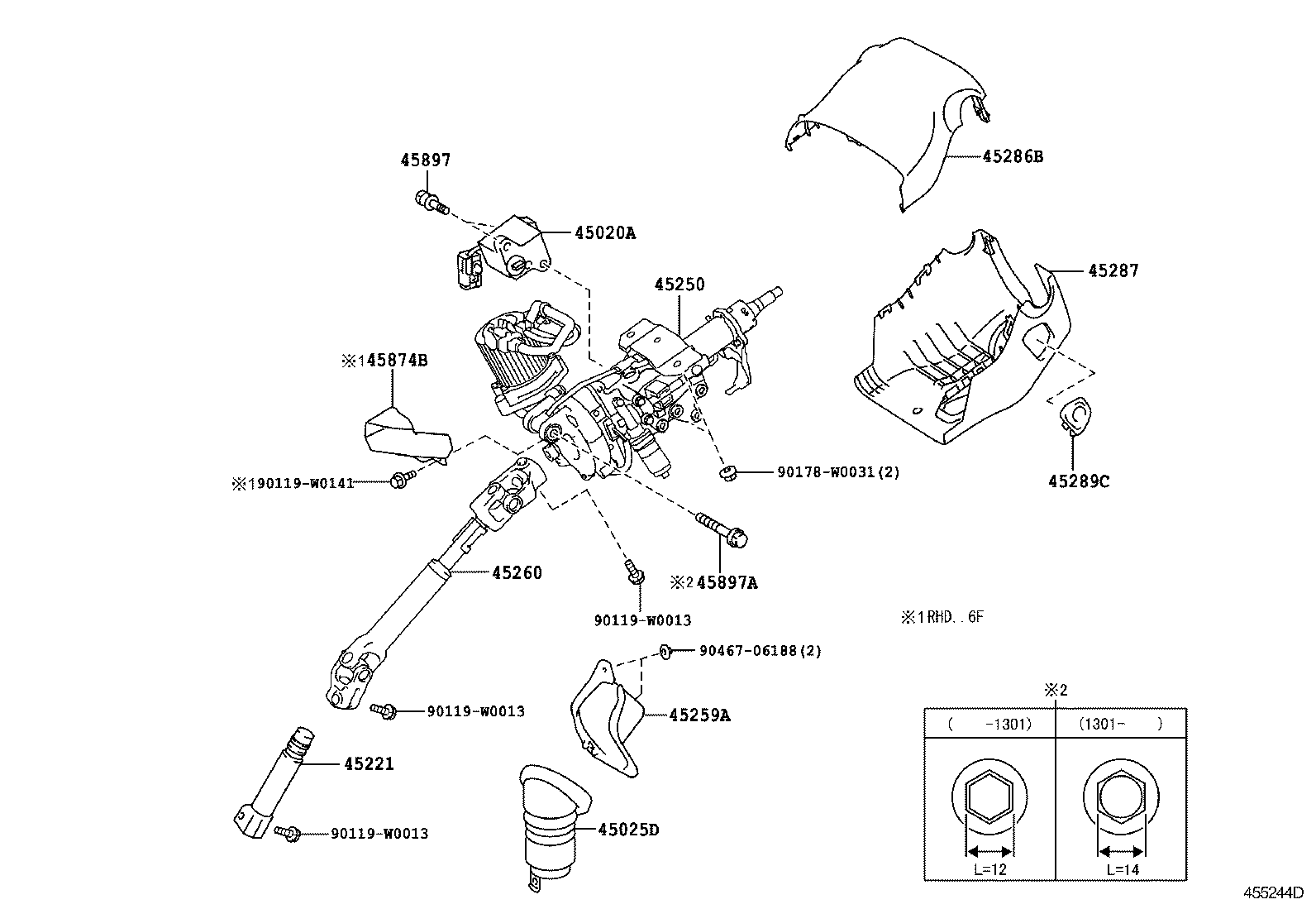  AVENSIS |  STEERING COLUMN SHAFT