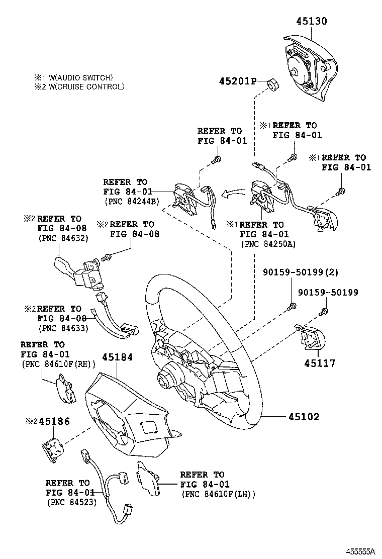  AURIS HYBRID UKP |  STEERING WHEEL