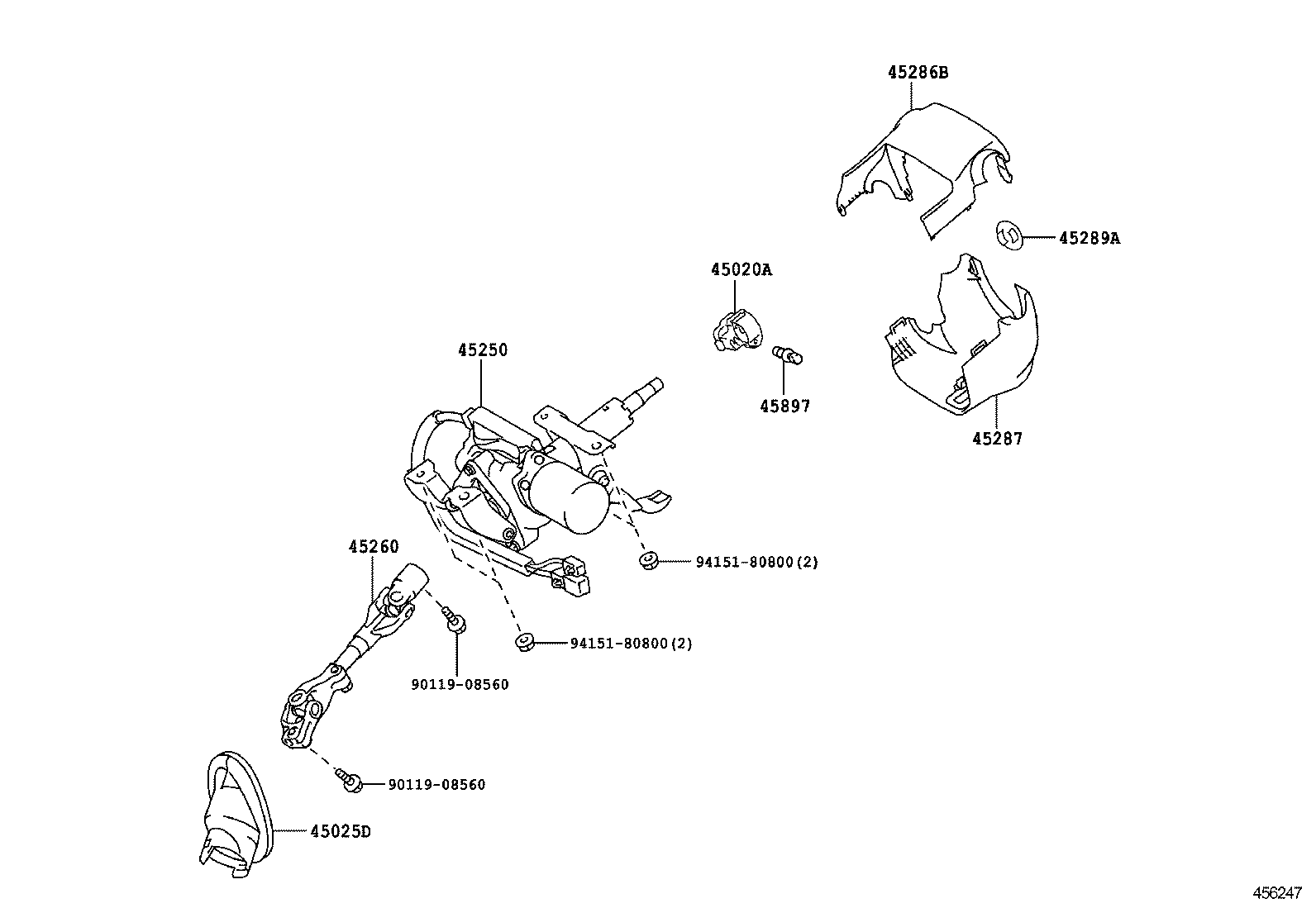  IQ EV |  STEERING COLUMN SHAFT