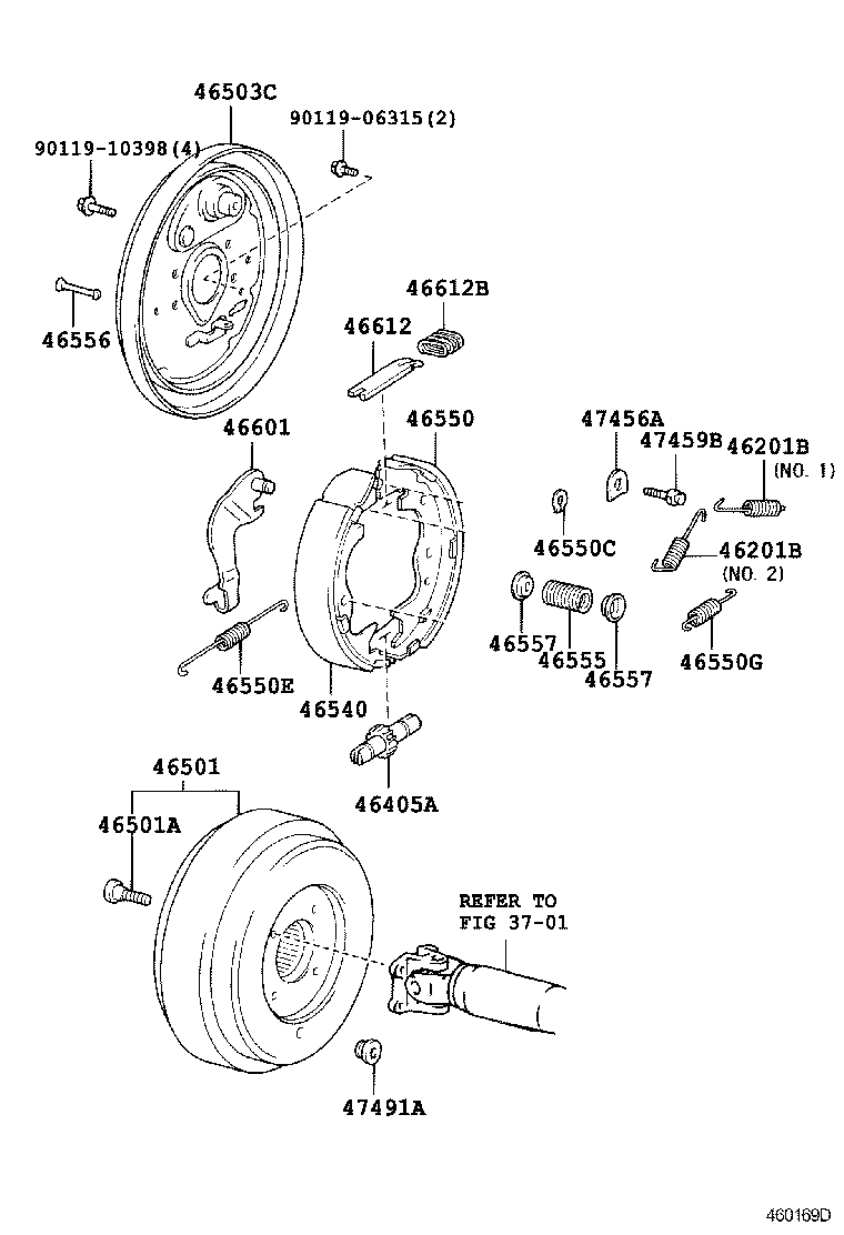  COASTER |  PARKING BRAKE CABLE