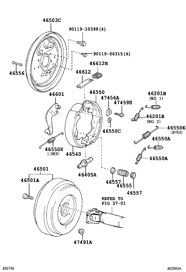  COASTER |  PARKING BRAKE CABLE